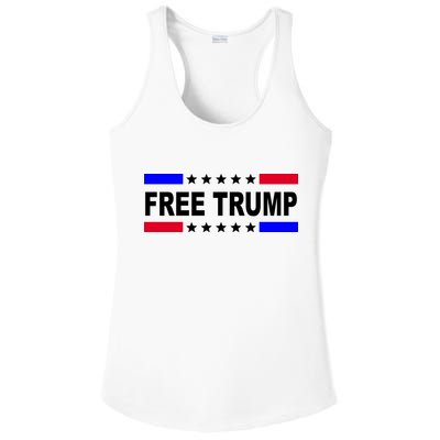 Free Trump Pro Donald Trump USA Election Ladies PosiCharge Competitor Racerback Tank