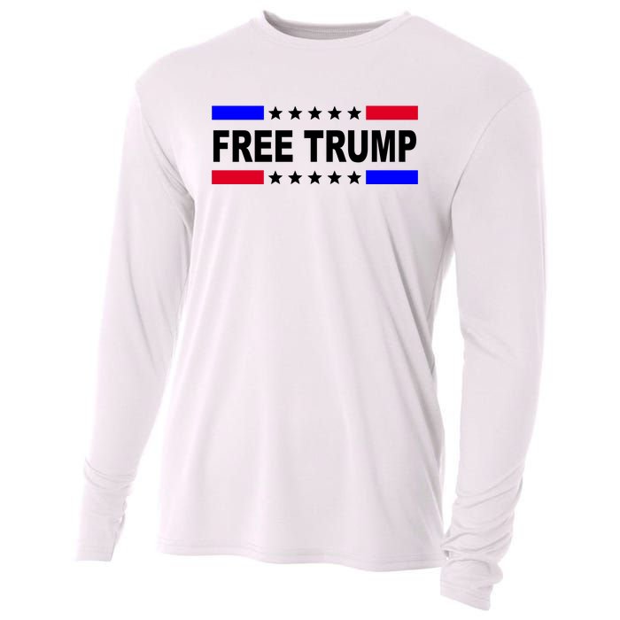 Free Trump Pro Donald Trump USA Election Cooling Performance Long Sleeve Crew