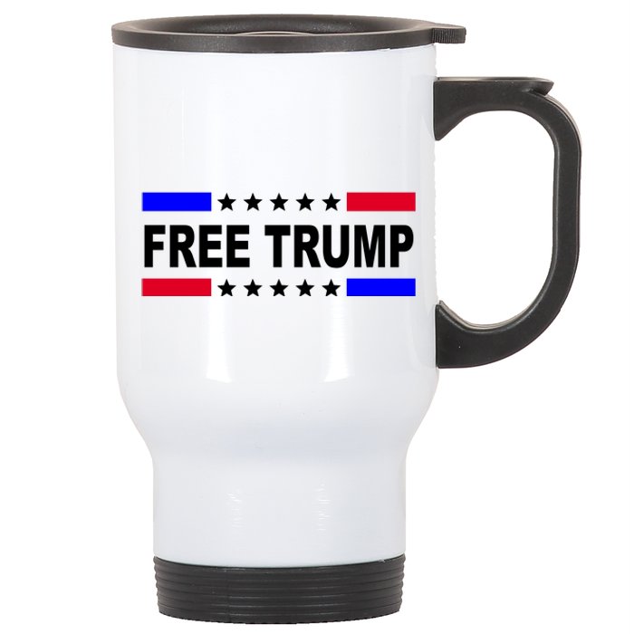 Free Trump Pro Donald Trump USA Election Stainless Steel Travel Mug