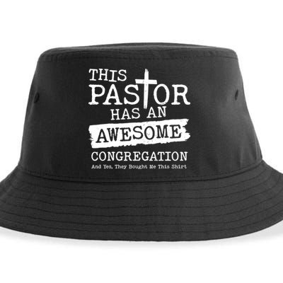 Funny This Pastor Has An Awesome Congregation Sustainable Bucket Hat