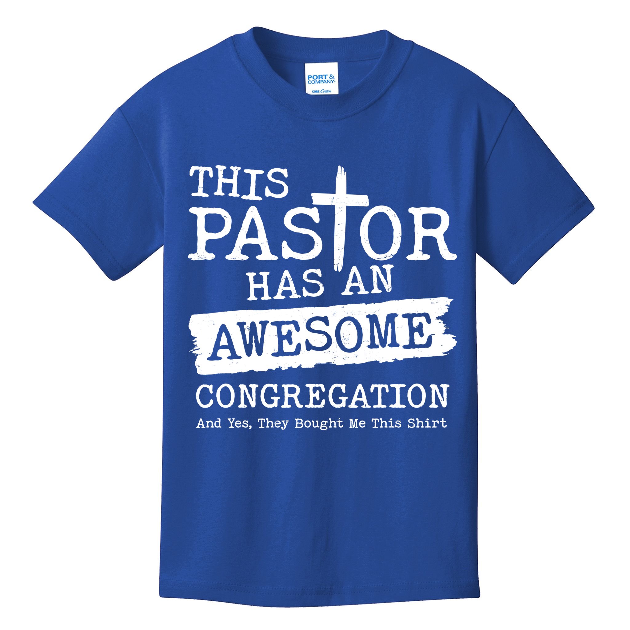 Funny This Pastor Has An Awesome Congregation Kids T-Shirt