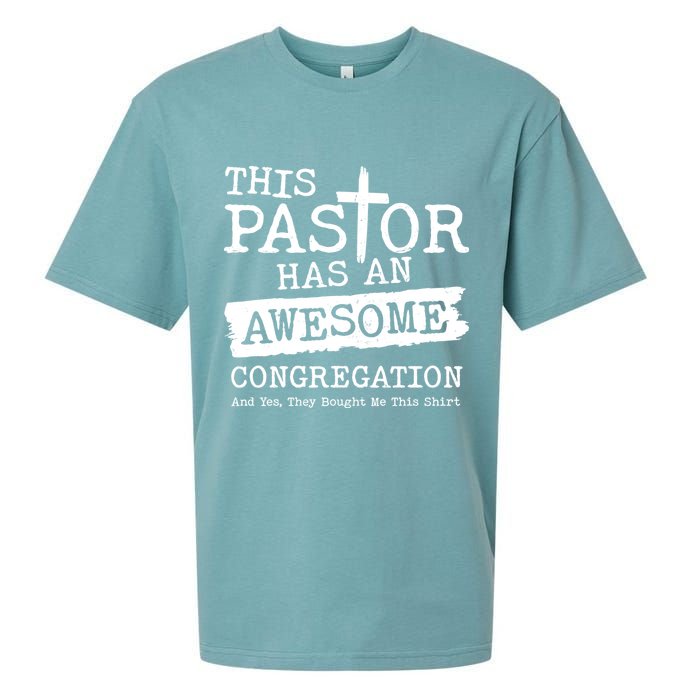 Funny This Pastor Has An Awesome Congregation Sueded Cloud Jersey T-Shirt