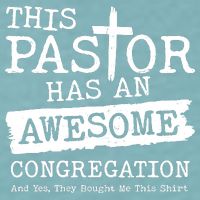 Funny This Pastor Has An Awesome Congregation Sueded Cloud Jersey T-Shirt