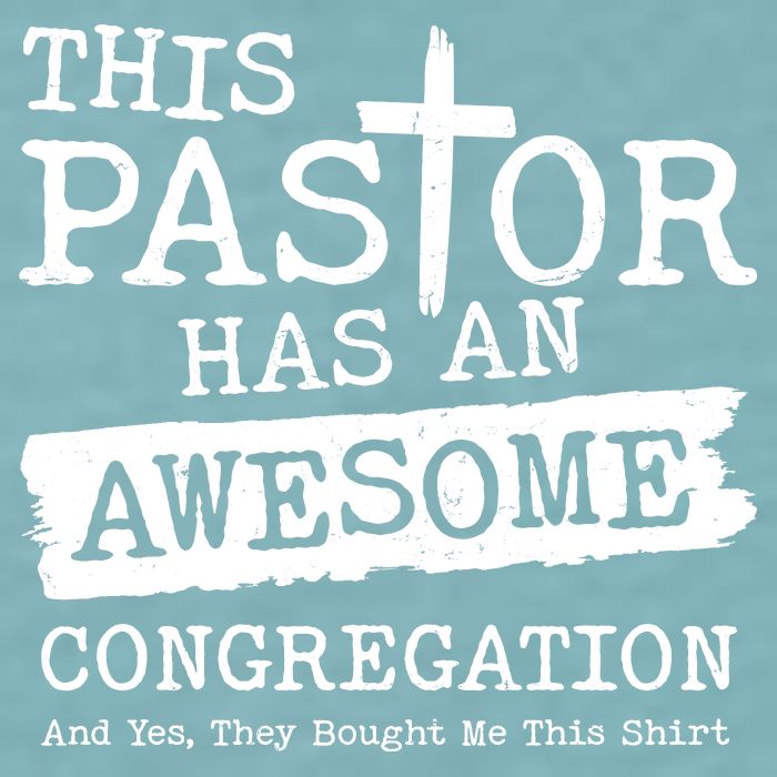 Funny This Pastor Has An Awesome Congregation Sueded Cloud Jersey T-Shirt
