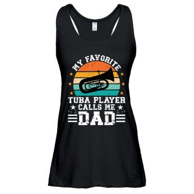 Favorite Tuba Player Dad Tuba Dad Of A Tuba Player Father Ladies Essential Flowy Tank