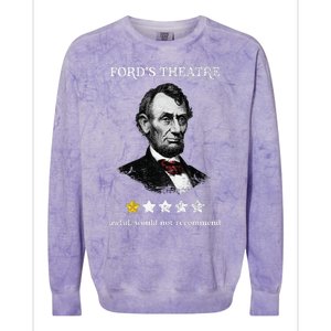 FordS Theater Presidential History Abe Lincoln Colorblast Crewneck Sweatshirt