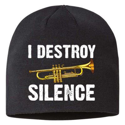 Funny Trumpet Player Art For Men Women Trumpeter Orchestra Sustainable Beanie