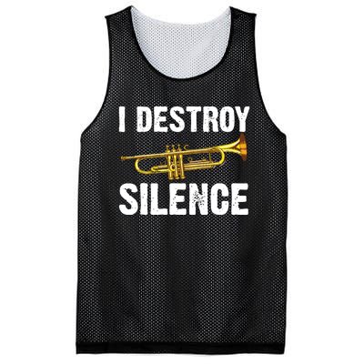 Funny Trumpet Player Art For Men Women Trumpeter Orchestra Mesh Reversible Basketball Jersey Tank