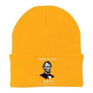 Fords Theater Presidential History Abe Lincoln Funny Knit Cap Winter Beanie