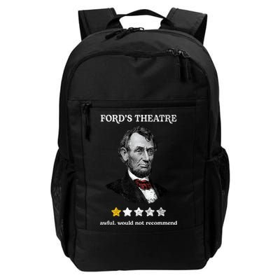 Fords Theater Presidential History Abe Lincoln Funny Backpack