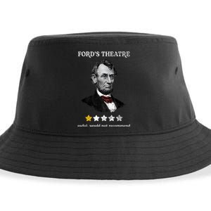 Fords Theater Presidential History Abe Lincoln Funny Sustainable Bucket Hat