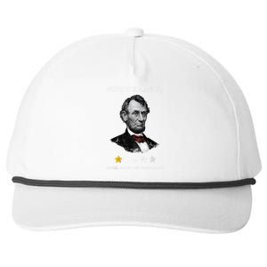 Fords Theater Presidential History Abe Lincoln Funny Snapback Five-Panel Rope Hat