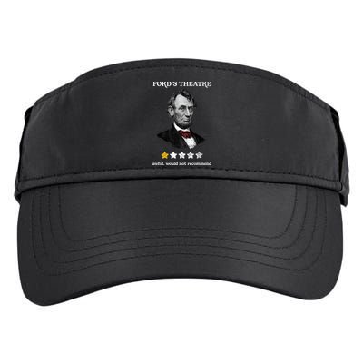 Fords Theater Presidential History Abe Lincoln Funny Adult Drive Performance Visor