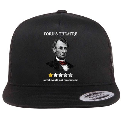 Fords Theater Presidential History Abe Lincoln Funny Flatbill Hat