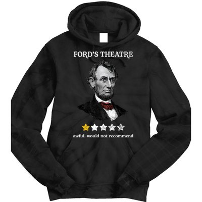 Fords Theater Presidential History Abe Lincoln Funny Tie Dye Hoodie