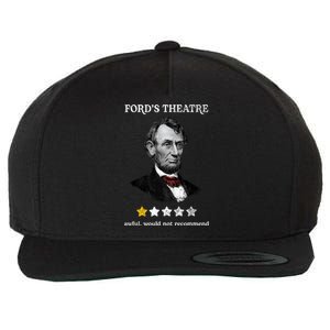 Fords Theater Presidential History Abe Lincoln Funny Wool Snapback Cap