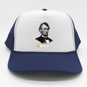 Fords Theater Presidential History Abe Lincoln Funny Trucker Hat