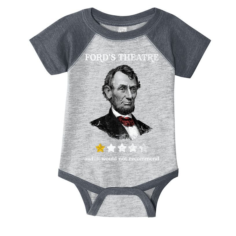 Fords Theater Presidential History Abe Lincoln Funny Infant Baby Jersey Bodysuit