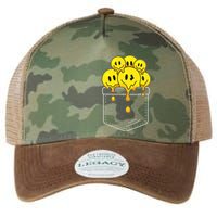 Funny Trippy Pocket Full Of Smiles Legacy Tie Dye Trucker Hat