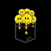 Funny Trippy Pocket Full Of Smiles 16 in Basic Backpack