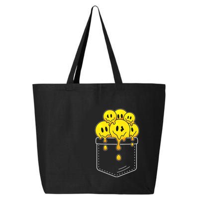 Funny Trippy Pocket Full Of Smiles 25L Jumbo Tote