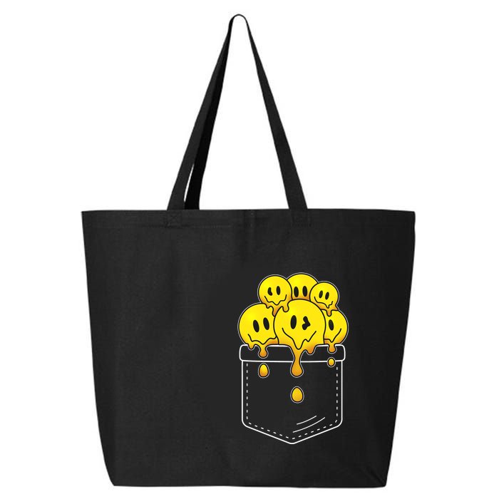 Funny Trippy Pocket Full Of Smiles 25L Jumbo Tote