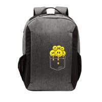 Funny Trippy Pocket Full Of Smiles Vector Backpack