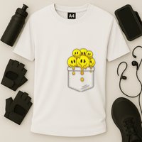 Funny Trippy Pocket Full Of Smiles Performance Shirt