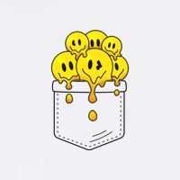 Funny Trippy Pocket Full Of Smiles Performance Shirt