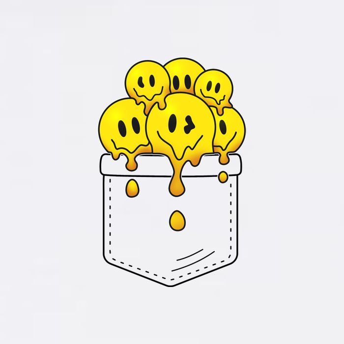 Funny Trippy Pocket Full Of Smiles Performance Shirt