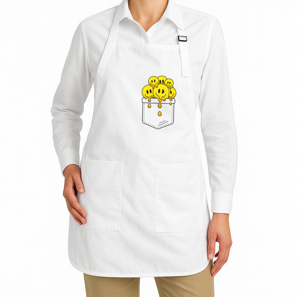 Funny Trippy Pocket Full Of Smiles Apron