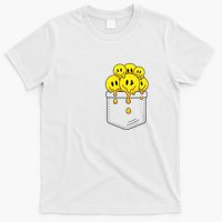 Funny Trippy Pocket Full Of Smiles T-Shirt