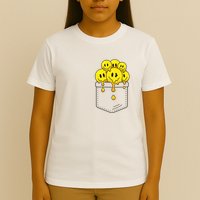 Funny Trippy Pocket Full Of Smiles T-Shirt