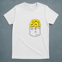 Funny Trippy Pocket Full Of Smiles T-Shirt