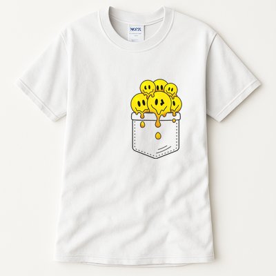 Funny Trippy Pocket Full Of Smiles Tall T-Shirt
