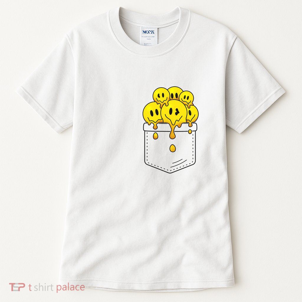 Funny Trippy Pocket Full Of Smiles Tall T-Shirt