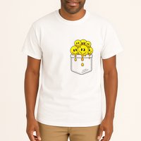 Funny Trippy Pocket Full Of Smiles Tall T-Shirt