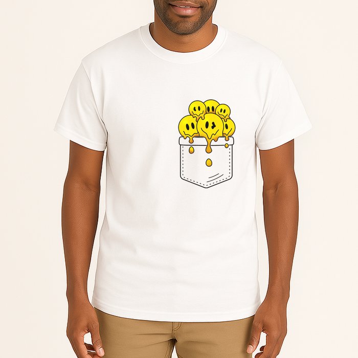Funny Trippy Pocket Full Of Smiles Tall T-Shirt