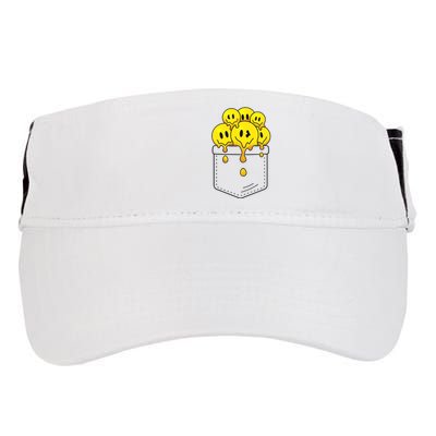 Funny Trippy Pocket Full Of Smiles Adult Drive Performance Visor