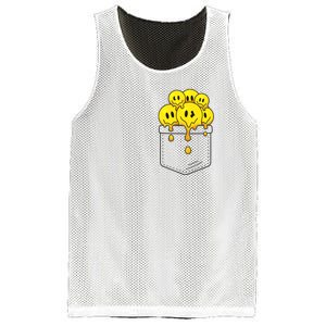 Funny Trippy Pocket Full Of Smiles Mesh Reversible Basketball Jersey Tank