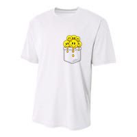 Funny Trippy Pocket Full Of Smiles Youth Performance Sprint T-Shirt