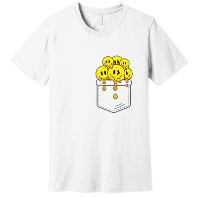 Funny Trippy Pocket Full Of Smiles Premium T-Shirt