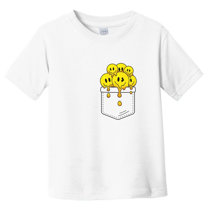 Funny Trippy Pocket Full Of Smiles Toddler T-Shirt