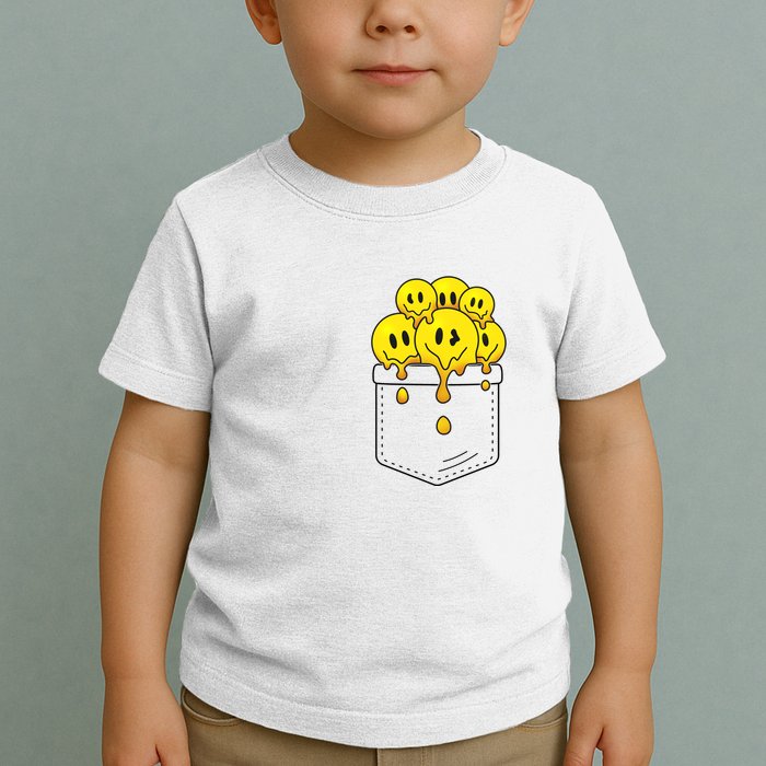 Funny Trippy Pocket Full Of Smiles Toddler T-Shirt