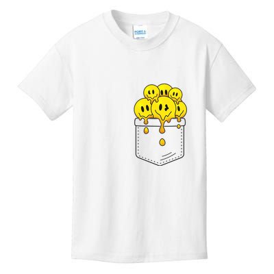 Funny Trippy Pocket Full Of Smiles Kids T-Shirt