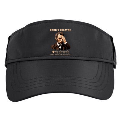 Fords Theater Presidential History Abe Lincoln Funny Adult Drive Performance Visor