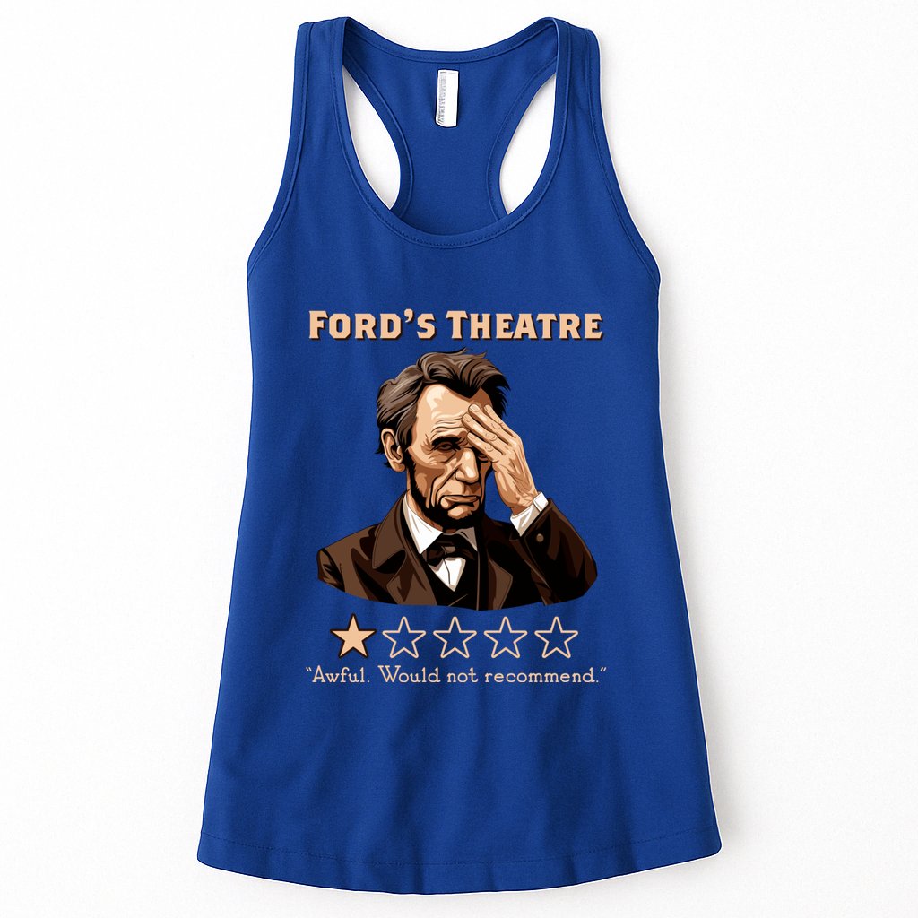 Fords Theater Presidential History Abe Lincoln Funny Womens Tank Top