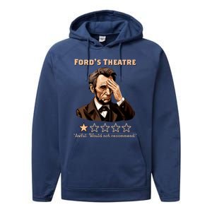 Fords Theater Presidential History Abe Lincoln Funny Performance Fleece Hoodie