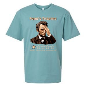 Fords Theater Presidential History Abe Lincoln Funny Sueded Cloud Jersey T-Shirt