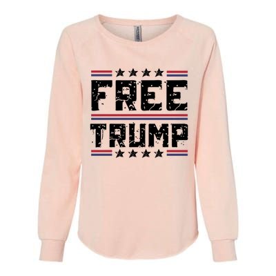 Free Trump Pro Republican Political Womens California Wash Sweatshirt